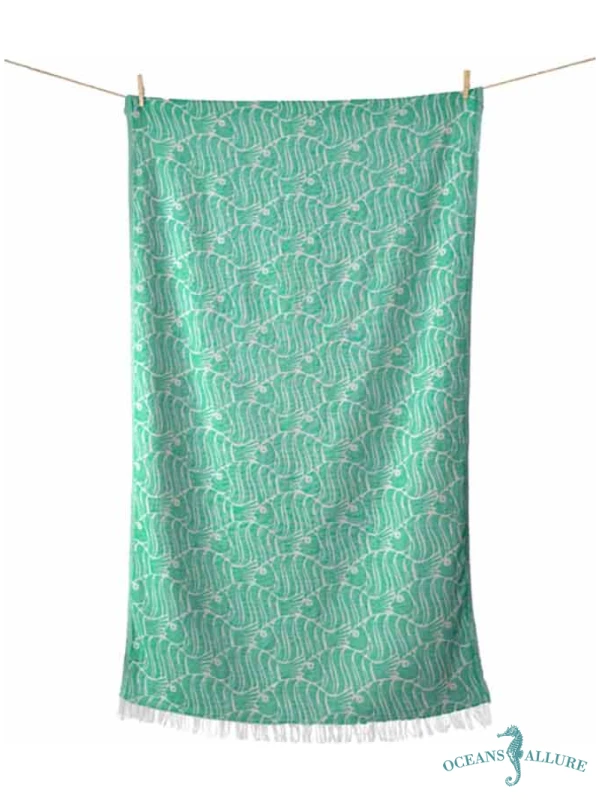 Emerald Fish Beach Towel