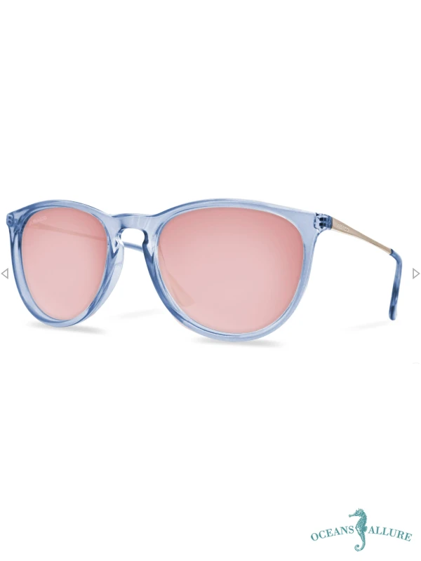 Piper Translucent Blue/Rose Gold