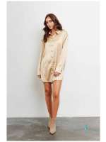 Libby Satin Shirt Dress