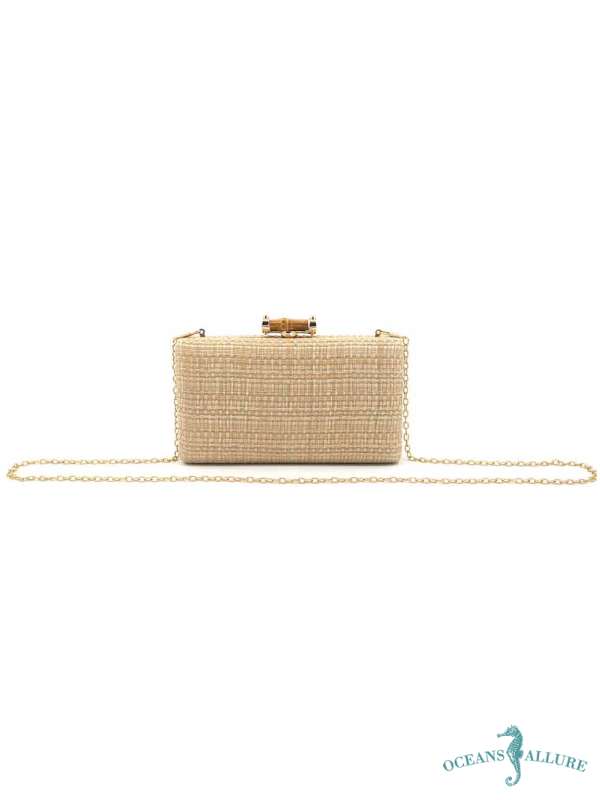 Sandy Woven Clutch