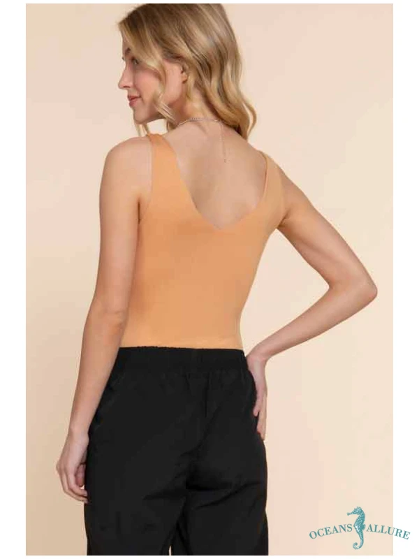Toffee V Neck Bodysuit - Image 2