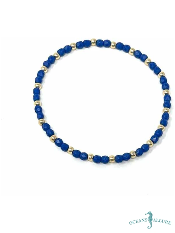 3mm GF Cornflower Blue Crystal Bracelet
