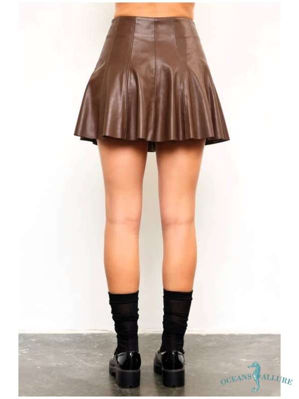 Chocolate Flared Skort - Image 2