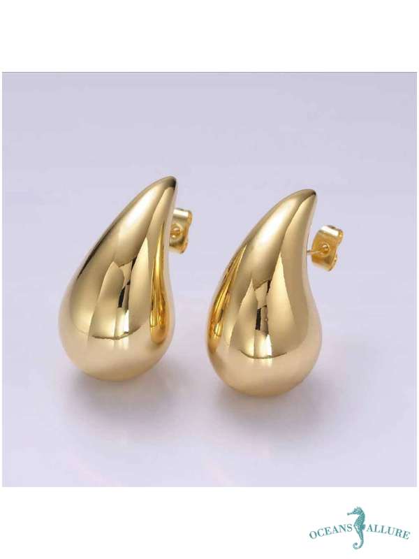 14K GFB 30mm Teardrop Earrings