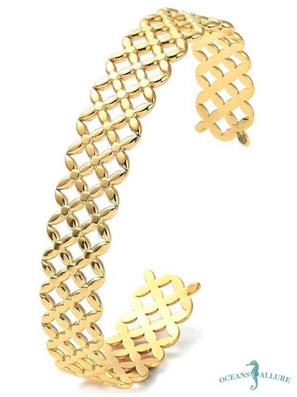 18K GP Lattice Bracelet