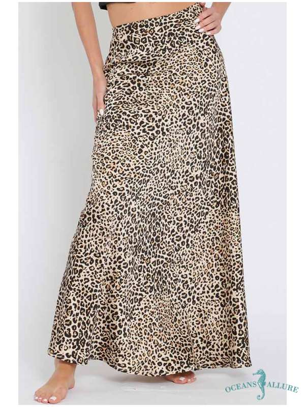 Ember Leopard Maxi Skirt