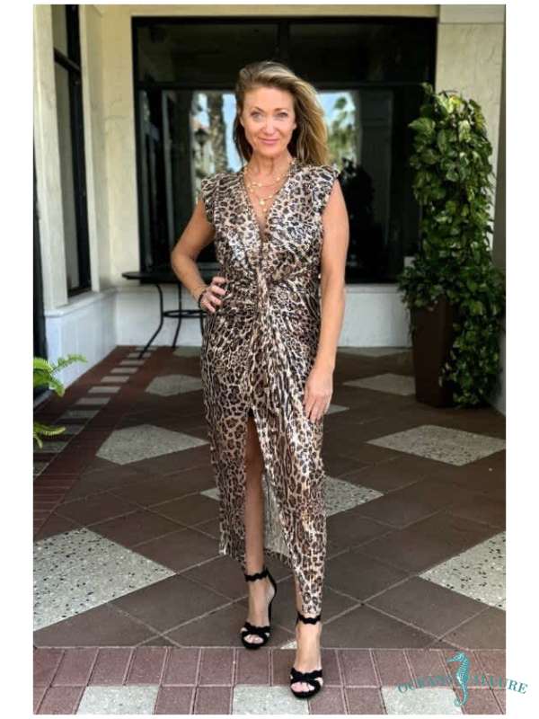 Liquid Leopard Sequin Maxi