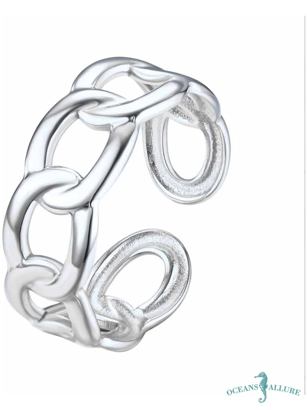 Stainless Steel Cuban Link Ring