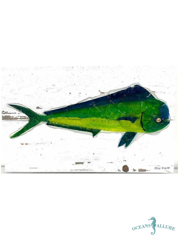 18" x 11" Sea Glass Mahi