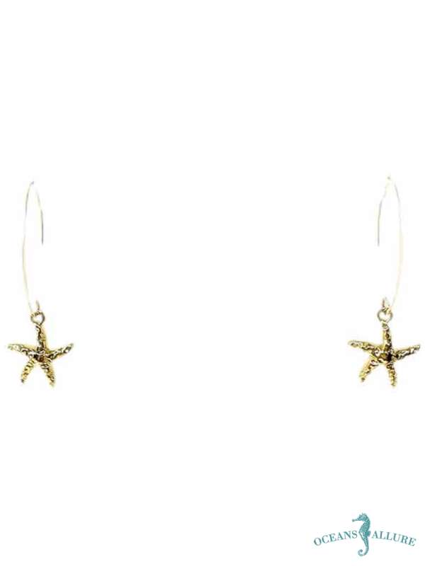 GFB Textured Starfish Earrings