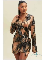 Midnight Fun Wrap Romper