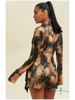 Midnight Fun Wrap Romper - Image 2