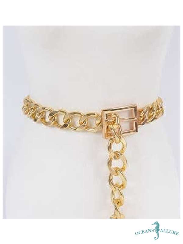 Layla Gold Chain Link Belt