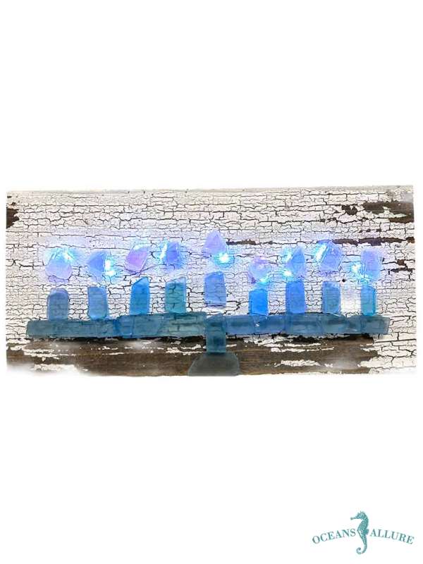 Sea Glass Menorah