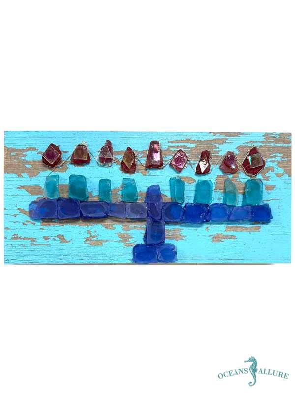 Sea Glass Menorah - Image 2