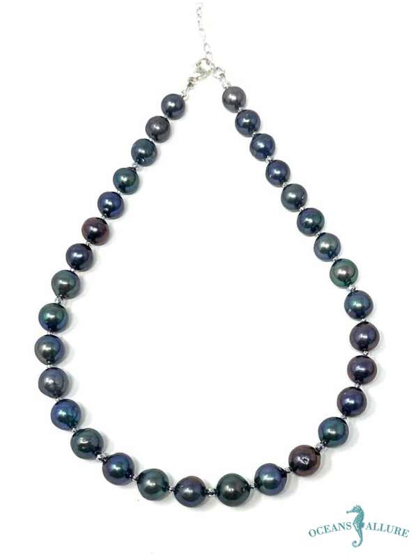 Akoya Peacock Pearl Necklace