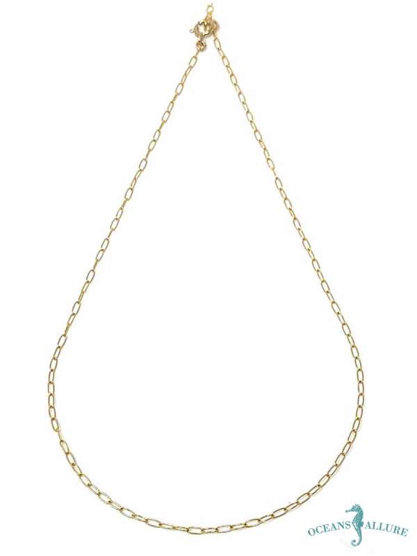 GF Tiny Paperclip Chain 16-18"