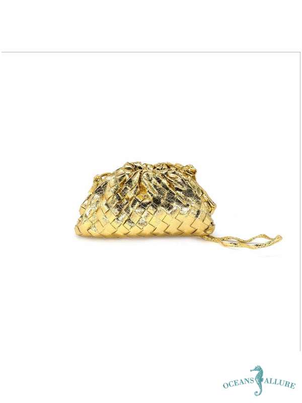 Gold Metallic Glam Clutch