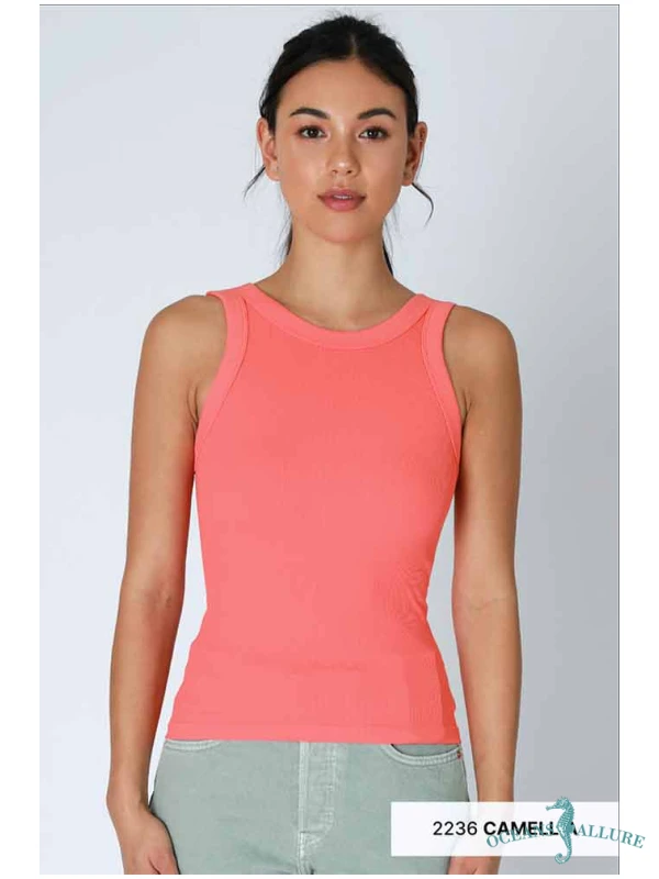 Camellia Reversible Ribbed Tank
