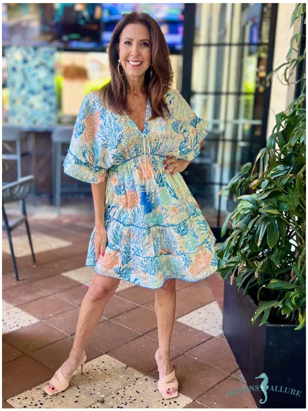 Blue Coral Boho Mini
