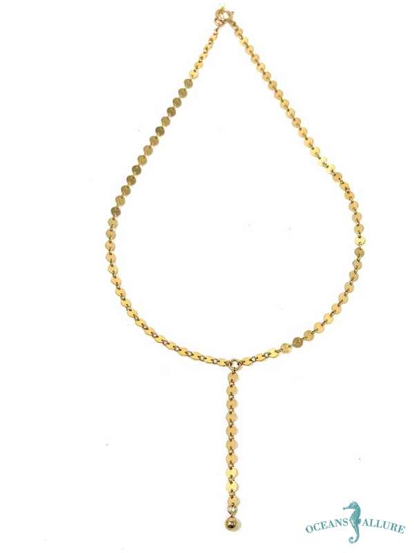 GF Coin Chain Y-Necklace