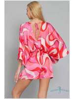 Raspberry Swirl Kimono Romper - Image 2