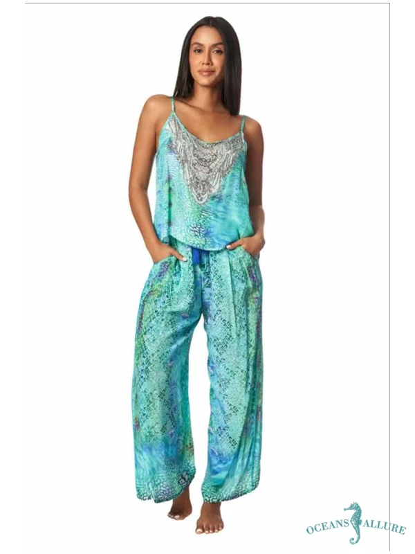 Sea Escape Satin Pants