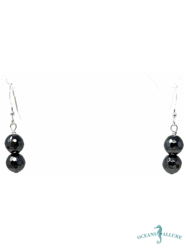 Sterling Double Hematite Earrings