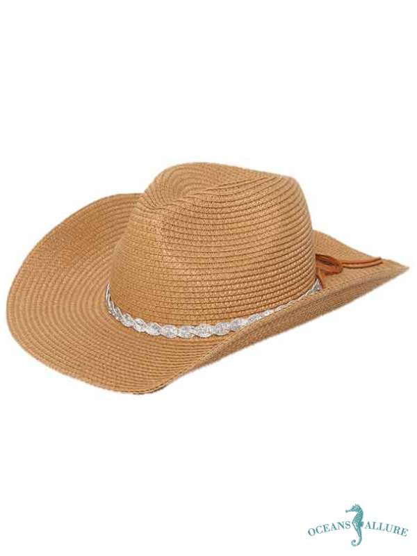 Brown Bling Band Cowboy Hat