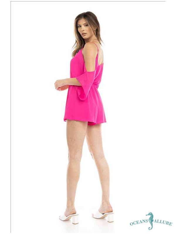 Hot Pink C/S Romper - Image 2