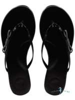 Indie Black Mini Bow Sandal - Image 2