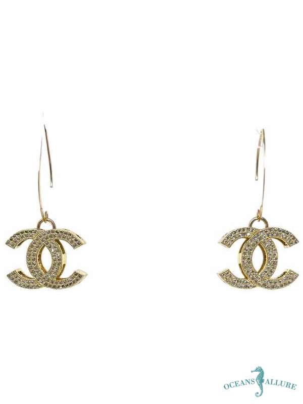 LG Vermeil Double C Earrings