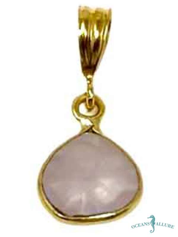 Tiny GFB Rose Quartz Heart Pendant