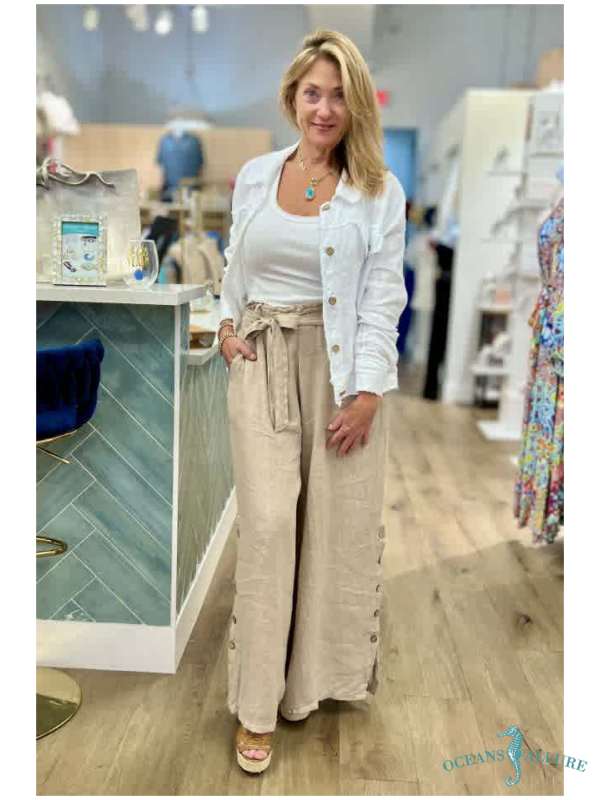 White Lightweight Linen Jacket