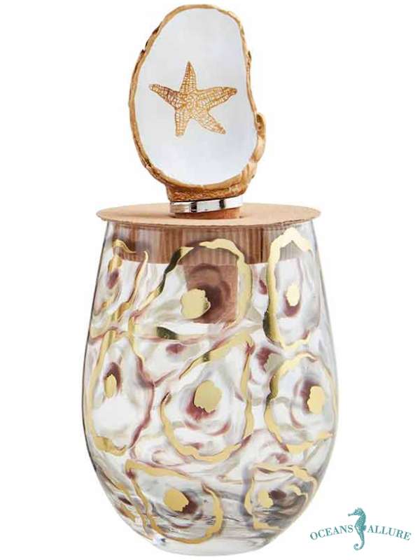 Oyster Wine Glass & Stopper - Image 5