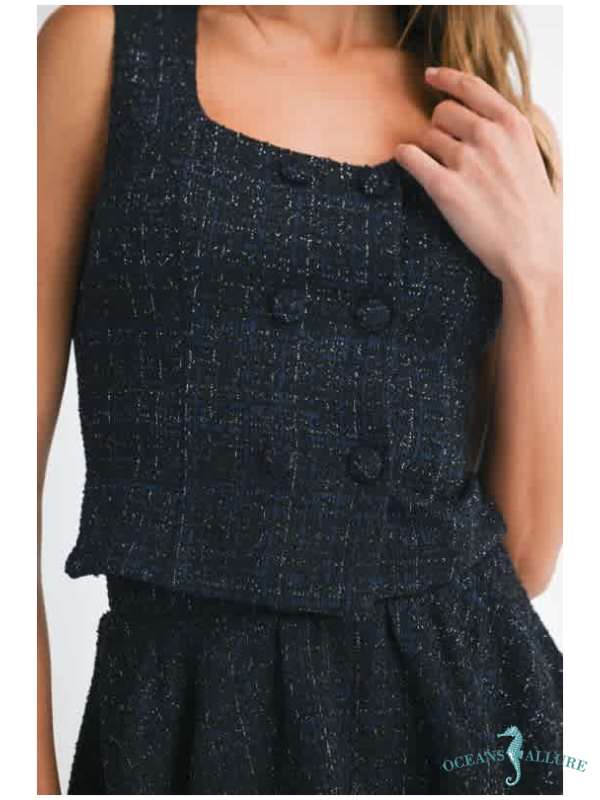Midnight Manor Tweed Top - Image 2
